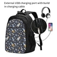 thumbnail image 2 of Fuzoiu Space Cars Print USB Backpack with Charging Port,Laptop Backpack,Business Travel Durable Laptops Backpack, for School, Work, Travel & Outdoor Activities, 2 of 7