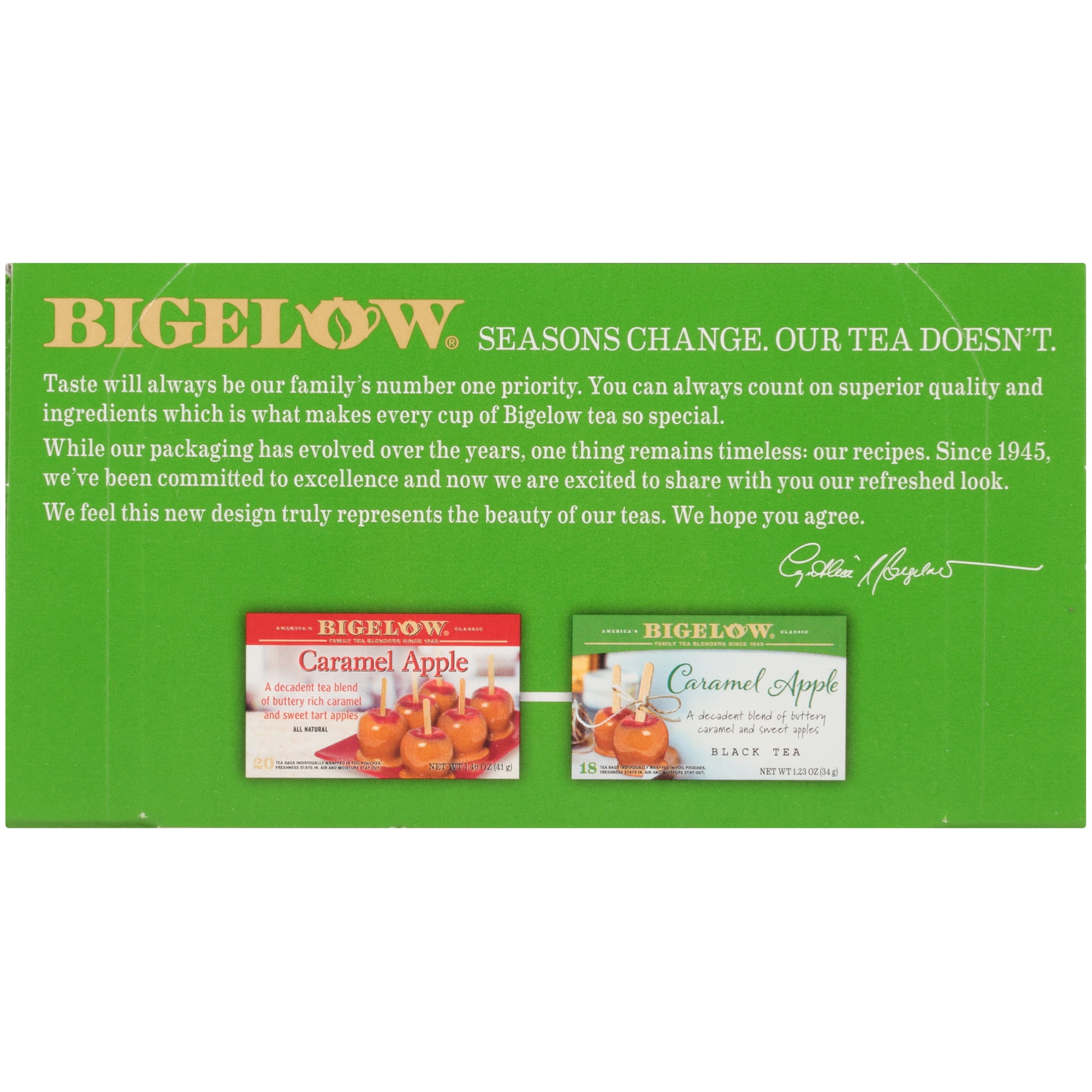 (3 pack) Bigelow Caramel Apple, Black Tea Bags, 18 Count