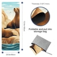 thumbnail image 4 of Sea Lion Hot Yoga Towel with Storage Bag, 72.8"x26.8", Suitable for Yoga, Pilates, Fitness, etc. - Yoga Blankets, Yoga Towel, 4 of 6