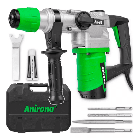 Rotomartillo Cincelador Industrial Sds 1600w Ma28 Verde Plata