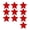 White/Redness/Green/Yellow/Blue, variant on ROZYARD Reflective Star Stickers for Car Exterior Decoration Enhancing Nighttime Safety