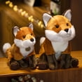 thumbnail image 4 of Peluches de zorro de simulación para niños, animales del bosque, zorros realistas, juguetes de decoración del hogar, regalo de cumpleaños, 17 cm, 23 cm, 30cm, 4 of 5