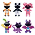 Smiling Critters Horror Bobby Purple Cat Monster Smiles Big Mouth