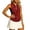 Red, variant on Women's Elegant Sleeveless Zip Up Knit Top with V-Neck, Front Double Zipper, Comfortable Fit for Yoga, Fitness, Workout & Everyday Casual Wear
