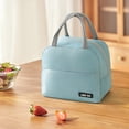 thumbnail image 5 of Lunch Bag for Women Men,Reusable Leakproof Lunch Tote with Thermal Lining,Heavy-Duty Insulated Portable Lunch Box Cooler Bag for Work,Office,Picnic,Beach & Travel,9.05x5.51x7.87 inch (Green), 5 of 5