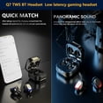thumbnail image 3 of Auricular de sonido estéreo con estuche de carga Bluetooth compatible con Bluetooth 5.1 LED Pantalla Auriculares deportes Auriculares de deportes baja Latencia rápida velocidad blanca sidaley EL005587-02B, 3 of 7