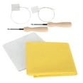 thumbnail image 3 of For 2PCS 50x50cm Linen Fabric White Yellow Linen Cloth Handmade DIY Curtains Handbag Cloth, 3 of 7