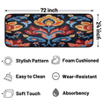 thumbnail image 2 of CURLYOOT Vintage Floral Runner Rug 2'x6' Washable Kitchen Runner Rug Indoor Non Slip Laundry Rugs Mexican Floor Carpet for Hallway Kitchen Entryway Bedroom Living Room, 2 of 9