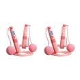 thumbnail image 3 of Soidarity Cuerda de saltar de velocidad Salto para fitness Cuerda de saltar profesional Conteo de peso J7b1, Cuerda de saltar inteligente. Rosa Rosa Longitud de la cuerda 2.9 M 2piezas, 3 of 6