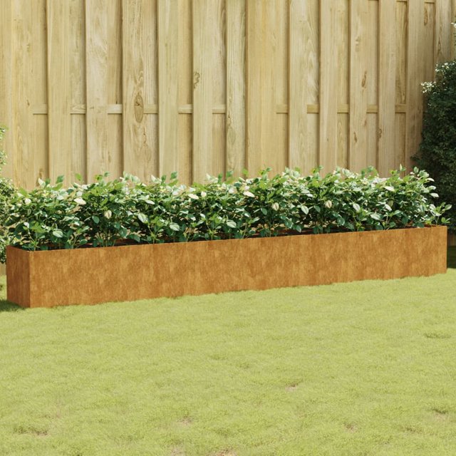 vidaXL Jardin Surélevé 360x40x40 cm Acier Corten