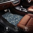 thumbnail image 4 of Xecao Nautical Style Print Car Foot Mat Set of 4 Pieces Neoprene All-Weather Dust-Proof Stain-resistantCar Interior Decorative mats Non-Slip Mats, 4 of 6