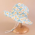 thumbnail image 1 of Gorro de algodón con estampado Floral para niños y niñas, gorro de verano con estampado de flores, para el sol, 1 of 4