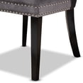 thumbnail image 2 of Baxton Studio Remy Modern Transitional Grey Velvet Fabric Upholstered Espresso Finished 2-Piece Wood Dining Chair Set Set, 2 of 9
