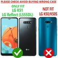 thumbnail image 2 of LG K51 / LG Reflect L555DL Case, Dual Layers [Combo Holster] And Built-In Kickstand Bundled with [Temerped Glass Screen Protector] Hybird Shockproof (Blue), 2 of 3