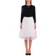 thumbnail image 3 of Faldas Largas para las Mujeres de Verano Estrella Impresión en Capas Pastel Malla Lentejuelas Irregular Media Longitud Maxi, 3 of 5