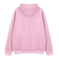thumbnail image 5 of Women's Rhinestone Encrusted Hooded Sweatshirt, Comfortable Fleece Lined Pullover with Sparkle Design, Fashionable Casual Winter Wear for Autumn and Winter Seasons, Daily Use and Cold Weather Pink, 5 of 10