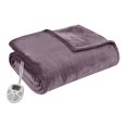 thumbnail image 1 of Serta Couverture Chauffante Électrique en Tissu Polyester Microlight 84 Pouces Violet, 1 of 8