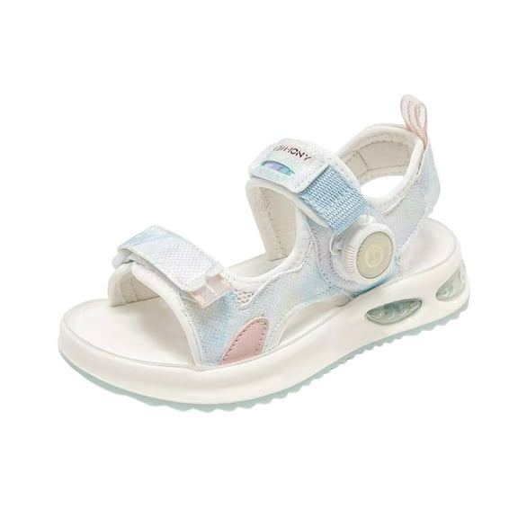 Mepaouo Double Strap Sandals for Boys Girls Summer Water Shoes for Beach Pool Hiking Walking Blue 9