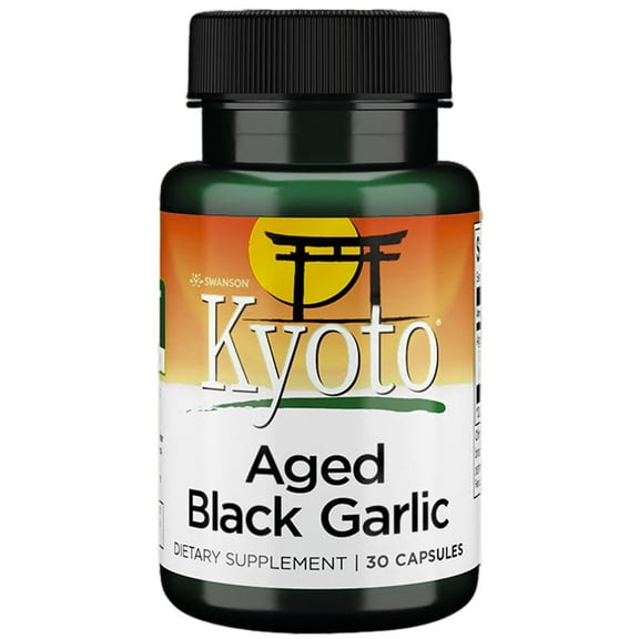 Swanson Aged Black Garlic 650 mg 30 Capsules