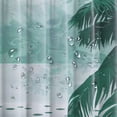 thumbnail image 5 of Orinice Leaf No Hook Shower Curtain with Snap in Liner, Summer Tropical Plants Banana Leaves Hotel Shower Curtains for Bathroom, Washable Shower Curtain Liner Set with Mesh Top Window,  36x72, 5 of 7