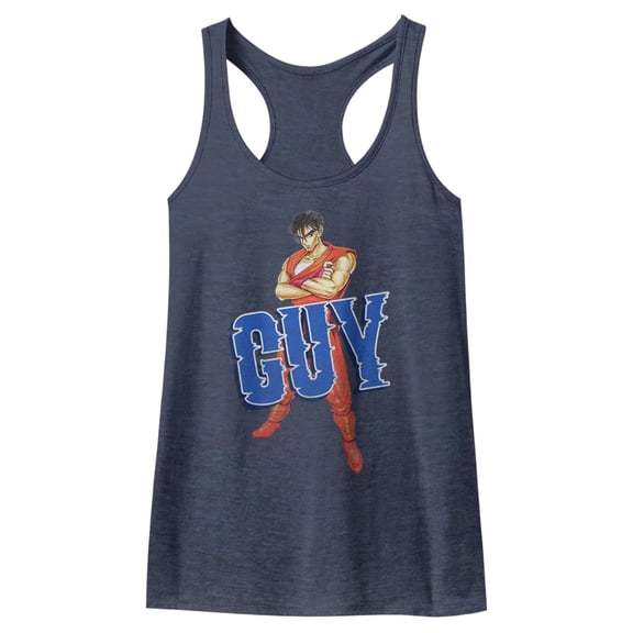 Final Fight Guy Indigo Women's Racerback Tank Top