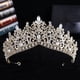 thumbnail image 4 of Zhuge Tiara de boda para novia, diadema de princesa, corona nupcial, joyería para el cabello con diamantes de imitación de cristal, decoración para novia, cumpleaños, graduación, boda (rosa), 4 of 4