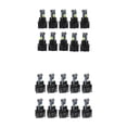 thumbnail image 1 of S SERENABLE 20 Pcs Car T5 3030 Instrument Panel LED Light Twist Socket Ice Blue, White, 1 of 9
