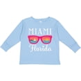 thumbnail image 3 of Inktastic Miami Florida Vacation Beach Trip Girls Long Sleeve Toddler T-Shirt, 3 of 5