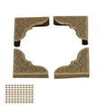 thumbnail image 1 of Photo Corners, Book Corners DIY Making 100 Pcs Inner 4mm Height Iron Material  for Card Making, 1 of 8