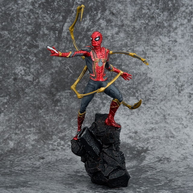 Figura de acción de los vengadores Infinity War, figura de PVC de Iron Spiderman, estatua, modelo coleccionable, juguetes de decoración, regalo para niños, 25cm Fivean unisex
