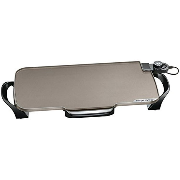 Presto 07062 Ceramic 22inch Electric Griddle with removable handles Black Walmart.ca