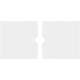 thumbnail image 4 of 26"W x 13"H x 2"ID x 9"C x 1"P Rectangle Architectural Grade PVC Contemporary Ceiling Medallion, Two Piece, 4 of 11