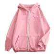 thumbnail image 4 of TINZ Sweat à Capuche Décontracté à Manches Longues avec Poche Zippée et Cordon de Serrage pour Femmes, Sweat d'Hiver, 4 of 6