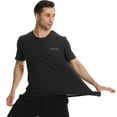 thumbnail image 2 of Men’s Active Workout Quick Dry Crew Neck Short Sleeve T-Shirts, 2 of 5