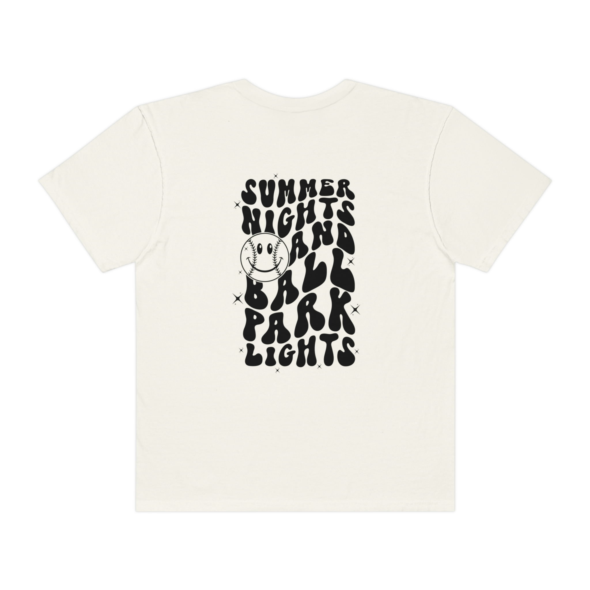 Summer Nights and Ball Park Lights, Baseball Mom Tee, Baseball Shirt, Mom Ball Tee