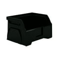Hyper Tough Plastic Material Small Stackable Bin, Black, Model HT2022SSTKB