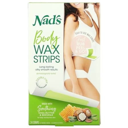 Nad's Normal Skin Body Wax Strips, 24 Ct