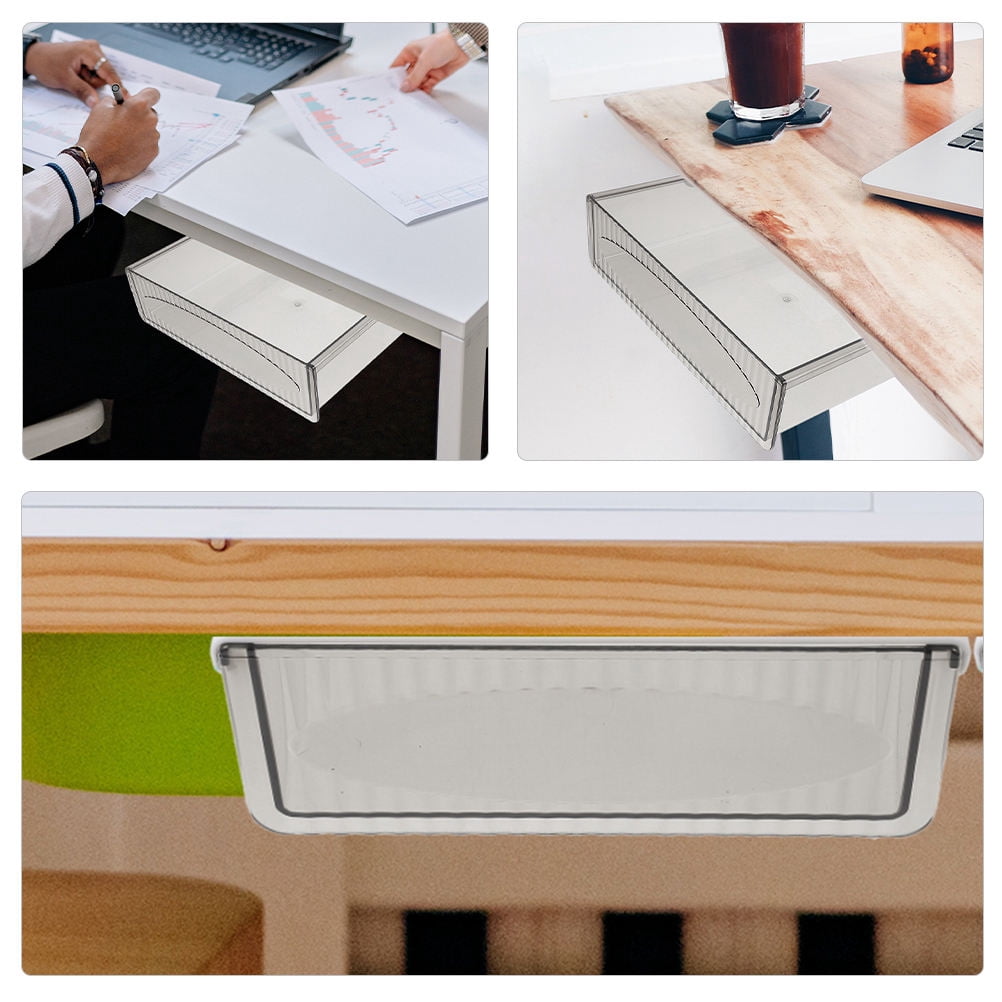 FOMIYES HOMEMAXS Under Desk Storage Drawer Organizer Box 1 Set for Office and Household Use