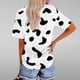 thumbnail image 5 of Fiudx Ofertas Flash Artículos En Oferta Top de Manga Corta con Cuello Redondo y Estampado de Caballos Regular Sexy de Verano para Mujer, 5 of 5