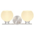 thumbnail image 4 of Aspen Creative 62199, 2-Light Bathroom Vanity, 15" Wide, Transitional Design, Brushed Nickel, 4 of 6