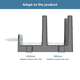 thumbnail image 3 of Soporte de Pared para Router, Caja de Almacenamiento Wifi, Organizador de Cables para Caja Superior de Router, Color ., 3 of 5