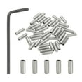 thumbnail image 1 of Uxcell #10-32x5/8" Tornillos de cabeza ciega de socket hexagonal 50Pcs con llave, 1 of 7
