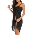 thumbnail image 5 of SAYFUT Swimwear Chiffon Bikini Cover up Beach Short Pareo Sarong Wrap Soild Color Swimsuit Cover-up, 5 of 8