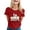 3-Red, variant on Alun Easter Bunny Ears Stethoscope Short Sleeve T Shirts Easter Nurse Bow Graphic T-Shirt for Women Casual Crew Neck Festival Printed Tee Tops Spring Summer Clothing 3-Red XL