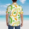 thumbnail image 6 of Bixox Men's Hawaiian Shirts Men's St Patrick's Day1 Print Short-Sleeve Shirt-Medium, 6 of 8