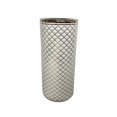 thumbnail image 1 of Benzara BM160575 Élégant Parapluie Décoratif Rond Stand&44; Blanc & Or, 1 of 1