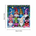 thumbnail image 3 of 5D Diamond Painting Kit Christmas Gnomes Diy Rhinestone Art Craft 11.81X11.81 Inches Frameless Wall Decor, 3 of 4