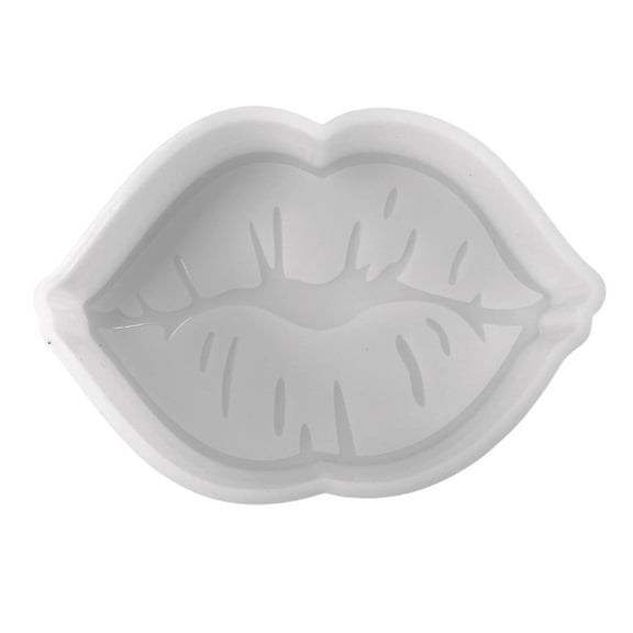 Lips Silicone Freshie Mold | 5" Wide x 3.5" Long x 1" Deep | Silicone Mold for Freshies, Epoxy, Soap Kissy Lips Mold Aroma Melt Scented Beads Oven Safe