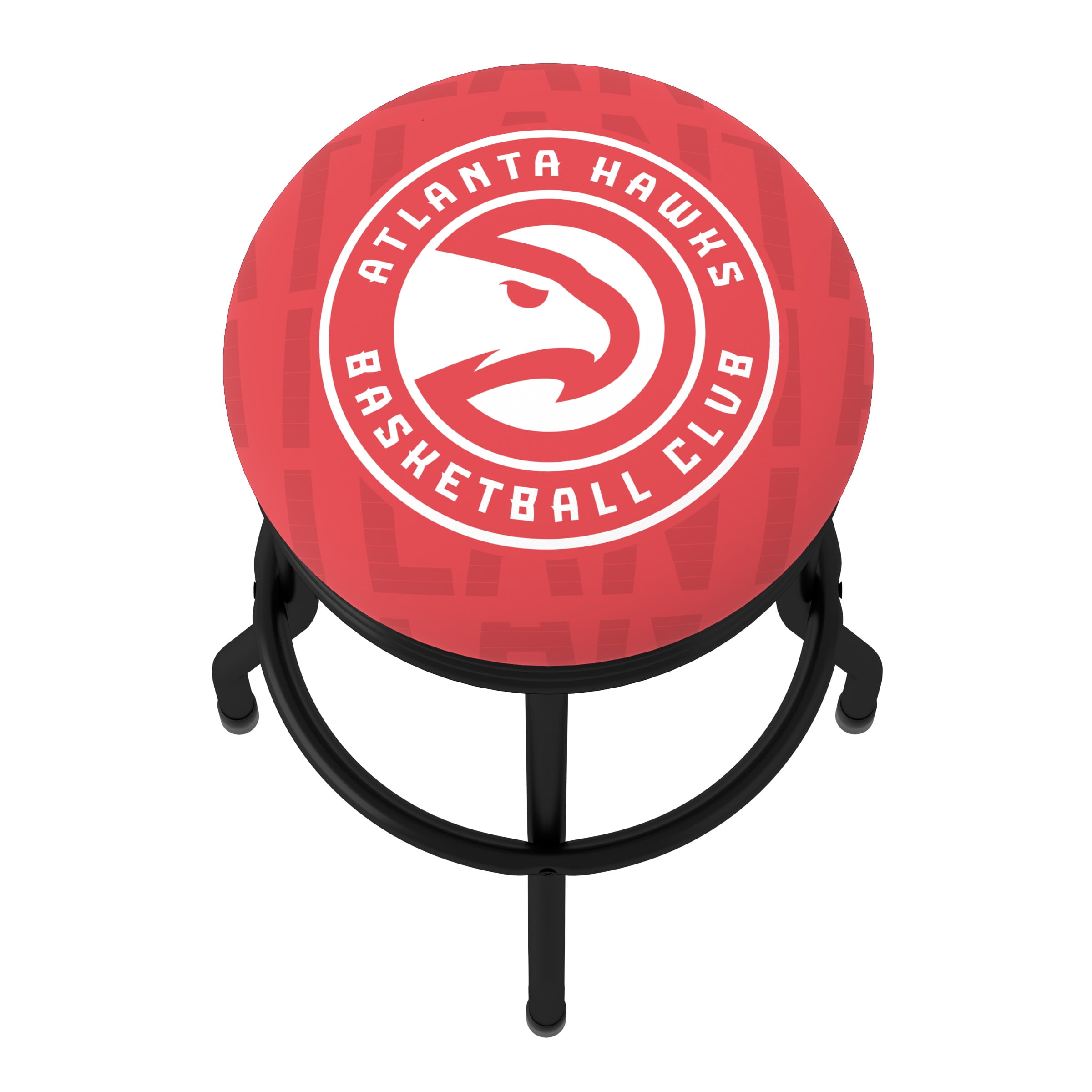Trademark Gameroom Atlanta Hawks City Black Ribbed Barstool