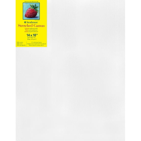 Strathmore 300 Series Traditional Stretched Canvas, 14x18 inch, 1 Count